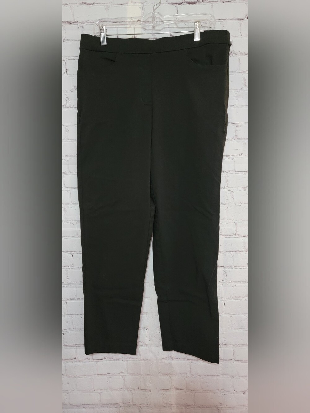 Alfred Dunner Women's Black Slim Dress Pants Size 12